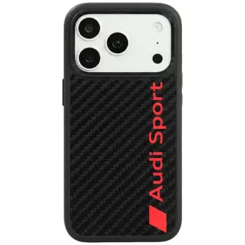 Audi R8 Carbon Fibre MagSafe Case for iPhone 18 Pro / 17 Pro, Black
