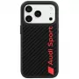 Audi R8 Carbon Fibre MagSafe Case for iPhone 18 Pro / 17 Pro, Black