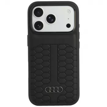 Audi Leather MagSafe Case for iPhone 18 Pro / 17 Pro, Black