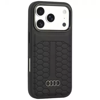 Audi Leather MagSafe Case for iPhone 18 Pro / 17 Pro, Black