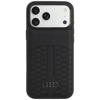 Audi Leather MagSafe Case for iPhone 18 Pro Max / 17 Pro Max, Black