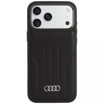 Audi Faux Leather MagSafe Case for iPhone 18 Pro Max / 17 Pro Max, Black