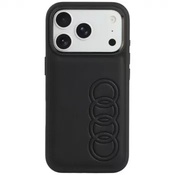 Audi TT faux leather MagSafe case for iPhone 18 Pro / 17 Pro, black