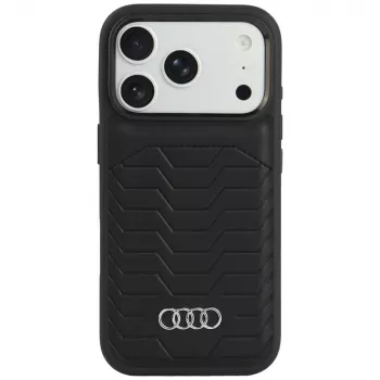 Audi GT faux leather MagSafe case for iPhone 18 Pro / 17 Pro, black