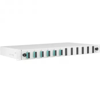 EFB Elektronik splice box pull-out SC 50/125 µm OM3, 12 pigtails, 6 adapters