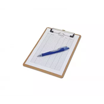 MAUL MAULbasic Clipboard DIN A5 portrait, hardboard, metal clip, clamping width 8 mm, rounded corners