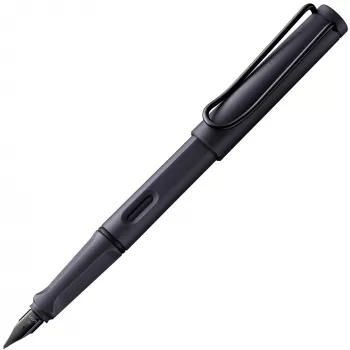 LAMY safari Cartridge Fountain Pen, steel black, Nib M (1238794)