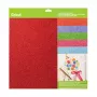 Cricut Glitter Cardstock Sampler 30 x 30 cm, 10 Sheets, Brights (P)