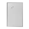 herlitz Magnetic Board 60 x 80 cm, white lacquered steel, silver-coloured wooden frame