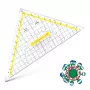 ARISTO set square with handle, 25.0 cm