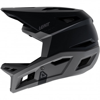 Leatt MTB Gravity 4.0 V26 Full-Face Bicycle Helmet, Stealth Black/Grey, L