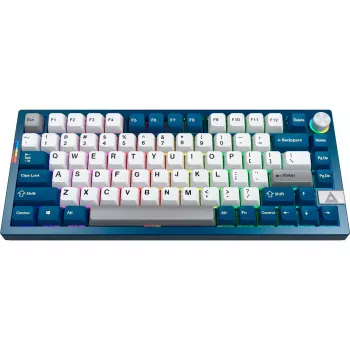 Montech MK PRO 75 Keyboard, DE Layout, Gateron G Pro 3.0 Yellow, Blue/White