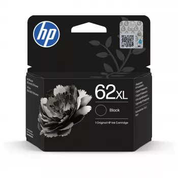 HP 62XL Original Ink Cartridge D14SKAE#LS1, 7.5 ml, High Yield, Black
