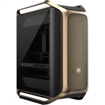Cooler Master COSMOS Alpha Gold C700-GGNN-S00 PC Case, Gold/Black, Tempered Glass