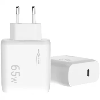 Ansmann Home Charger HC165PD USB Charger, 1x USB-C, PPS, PD, Quick Charge, 65 W, White