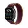 Apple Watch Ultra 4 Smartwatch, GPS + Cellular, 49 mm, black, Trail Loop burgundy, M/L