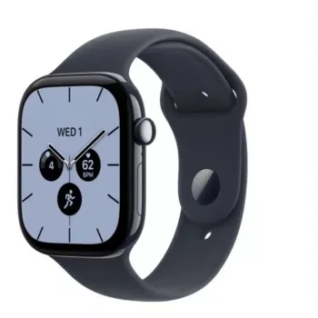 Apple Watch Series 12 Smartwatch, GPS + Cellular, 42 mm, Ceramic Case in Midnight Blue, Sport Band in Navy M/L