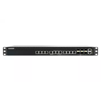 QNAP QSW-M5218P-6F12T Managed L3 PoE Network Switch, 12 x 10G Ethernet RJ-45, 1U rack