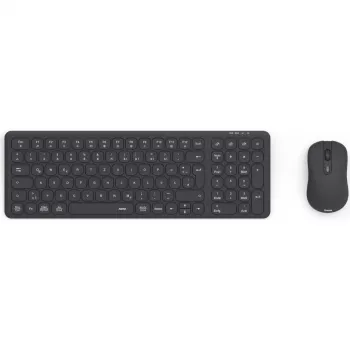 Hama WKM-300 Multi-Device Keyboard and Mouse Set, Wireless, RF/BT, Black, QWERTZ DE