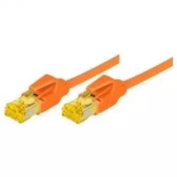 Tecline Cat 6A S/FTP (S-STP) patch cable, RJ-45 to RJ-45, 0.5 m, orange