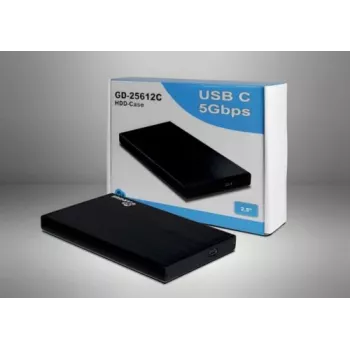 Inter-Tech Argus GD-25612C HDD Enclosure, 2.5 inch, USB-C