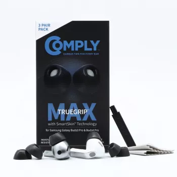Comply MAX ear tips for Galaxy Buds3 Pro, black, small (S)