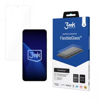 3mk FlexibleGlass hybrid glass screen protector for Samsung S26 FE, transparent