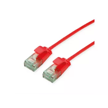 Roline UTP Cat6A Slim Patch Cable 21.45.3412, 0.5 m, Red
