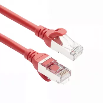 ACT FC2510 S/FTP CAT6A Patch Cable, 10 m, Red