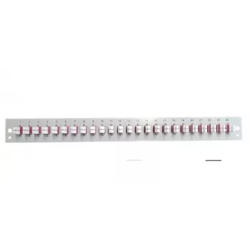 EFB Elektronik SB-FP-24SC-S-OS2 populated front panel, 24 x LC duplex couplers, OS2, grey