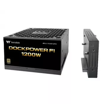 Thermaltake Dockpower FI 1200W PC Power Supply, 80 PLUS Gold, ATX 3.1, black