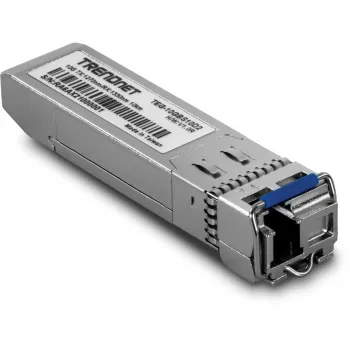 TRENDnet TEG-10GBS10D2 SFP+ Transceiver Module, 10G, Singlemode, Dual-Wave, LC, 10 km