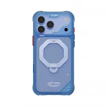 Skinarma Saturn MagSafe Case with Rotating Stand for iPhone 18 Pro Max / 17 Pro Max, blue