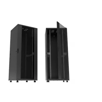 LogiLink Canovate D16S66B Network Cabinet, 16U, 48.3 cm (19″), black (RAL 9005)