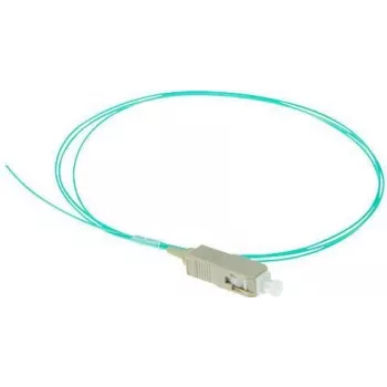ACT RL8695 Fibre Optic Cable SC Pigtail, 1 m, OM3, LSZH, aqua
