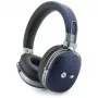 BMW Carbon Metal Parts and Logos Bluetooth ENC headphones, BMW001277, dark blue