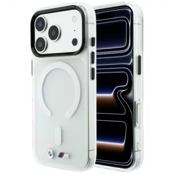 BMW M IML Frosted Metal Logo & Trims Case with MagSafe for iPhone 18 Pro / 17 Pro, transparent