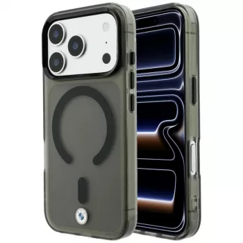 BMW BMW001310 Case for iPhone 18 Pro / 17 Pro, M IML Frosted Metal Logo & Trims, MagSafe, black