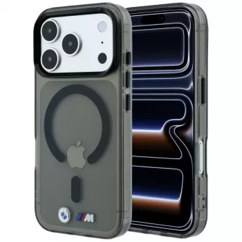 BMW BMW001323 Case for iPhone 18 Pro Max / 17 Pro Max, M IML Glossy Metal Logo & Trims, MagSafe, black