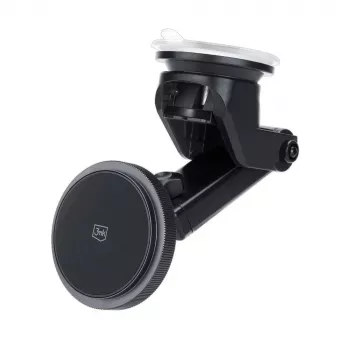 3mk MagCharger 15 W Car Phone Holder with Wireless Charging, Black