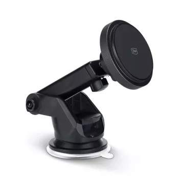 3mk MagCharger 15 W Car Phone Holder with Wireless Charging, Black