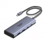 Ugreen CM498 USB Hub, 1x USB-C PD, 2x USB-C, 2x USB-A 3.2 Gen2 (45379)
