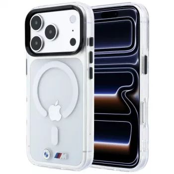 BMW M IML Glossy Metal Logo & Trims MagSafe Case for iPhone 18 Pro Max / 17 Pro Max, transparent