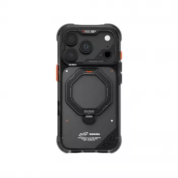 Skinarma Saturn case with MagSafe and rotating stand for iPhone 18 Pro / 17 Pro, black