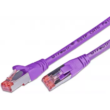 Wirewin PKW-PIMF-KAT6 2.0 VT RJ45 Patch Cable, Cat6, S/FTP, LSOH, Purple