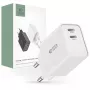 Tech-Protect C35W 2-Port Wall Charger, PD 35 W, White