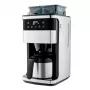Medion MD 19911 Filter Coffee Machine with Grinder, Thermos Jug, 1000 W, Silver/Black