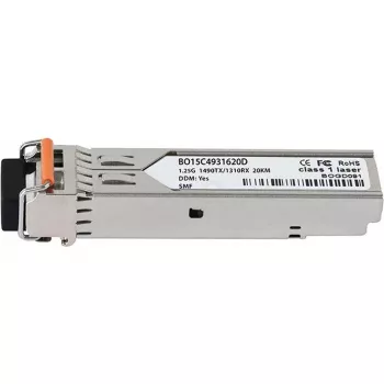 BlueOptics SFP-BXD43-20KM-RW-BO SFP transceiver, compatible with Radware SFP-BXD43-20KM, LC simplex, 1000BASE-BX-D, singlemode, TX 1490 nm/RX 1310 nm, 20 km