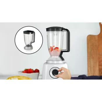 Bosch MultiTalent 3 MCM3230W Food Processor, 800 W, 2.3 L Bowl, 2 Speeds, White