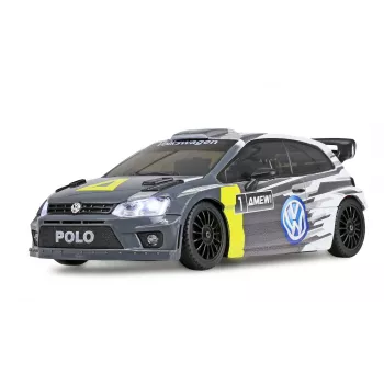 Amewi VW Polo R WRC rally/drift remote control car, 4WD, 1:28, RTR, grey
